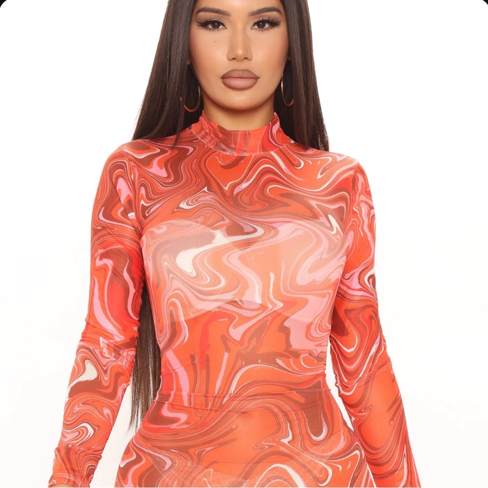 Illusions Mesh Mini Dress